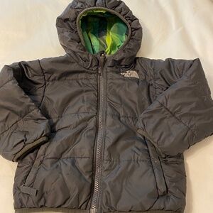 North face reversible hooded jacket